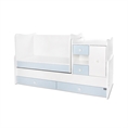 Bed MiniMAX NEW white+baby blue /Variant C - kid bed/